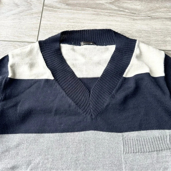 Ragno Y2K Pure Wool V  Neck Pullover Sweater Mini Dress Made in Italy - Picture 7 of 15